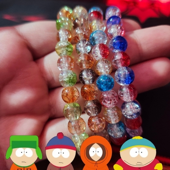 Jewelry - South Park themed Glass Bead Bracelets